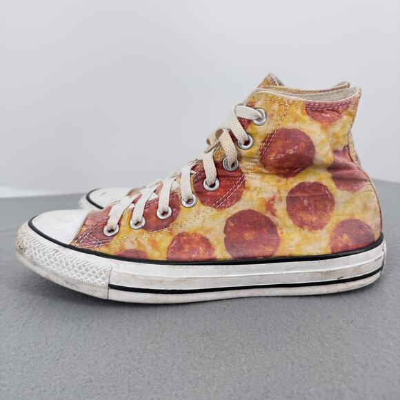 Converse Chuck Taylor All Star Pizza High Top Shoes M 7 Womens 9 Pepperoni Print main image 5